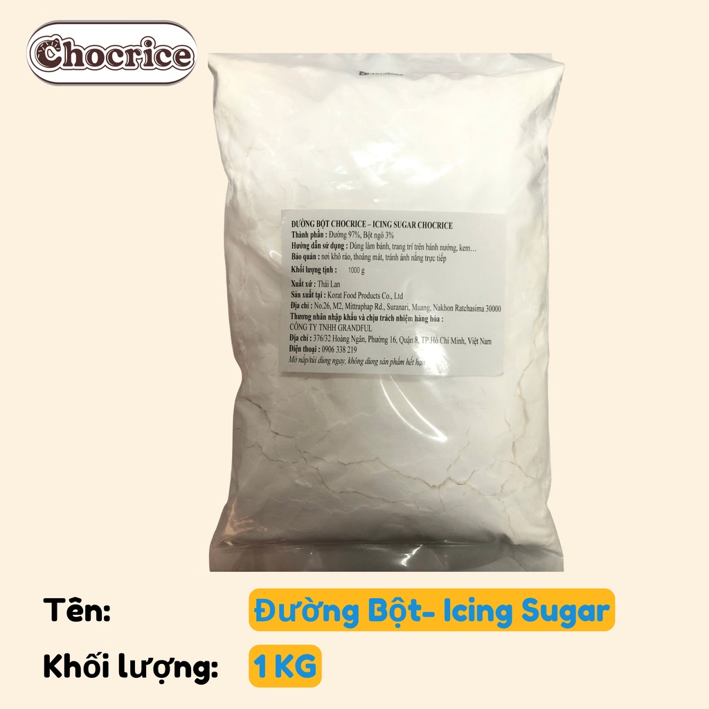 Đường Bột Trang Trí Bánh - Icing Sugar Chocrice