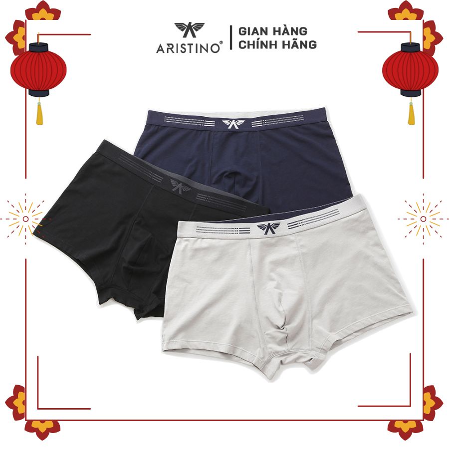 Quần lót nam ARISTINO ABX056 kiểu sịp đùi boxer chất liệu cotton mềm mại thoáng mát dễ chịu cao cấp chính hãng