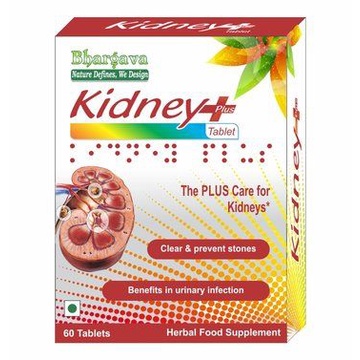 Viên Uống Bổ Thận Kidney Plus Bhargava - Tăng Cường Chức Năng Thận (Hộp 60 viên)
