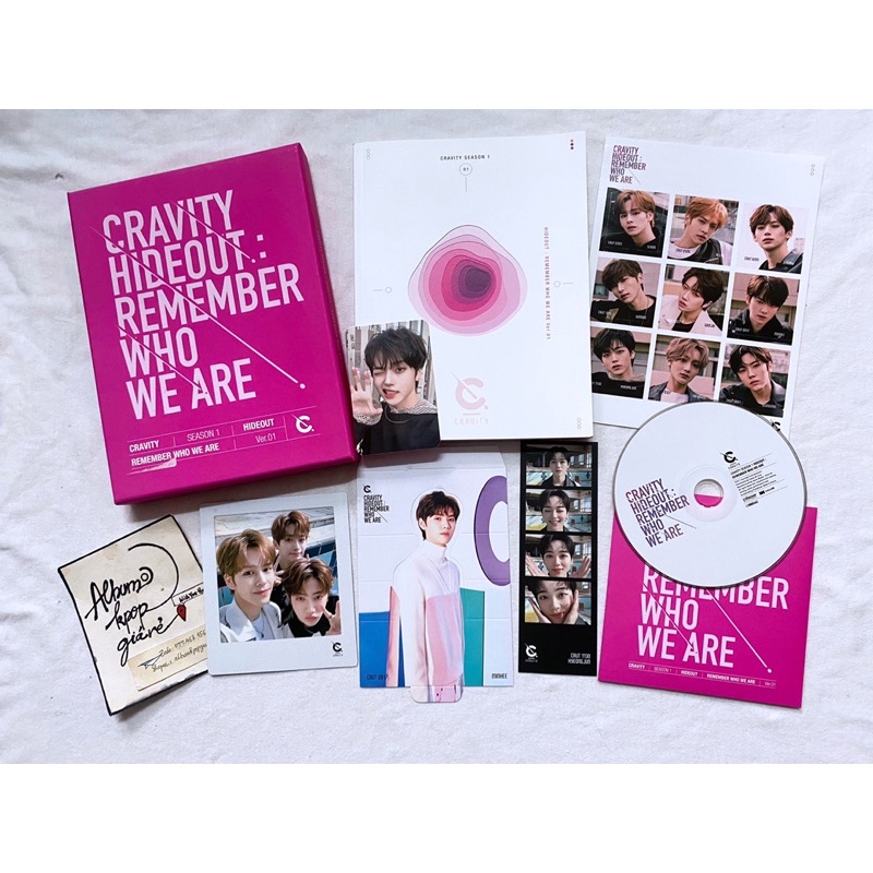 Cravity album Hide out season 1 đã khui seal, đầy đủ đồ như hình.
