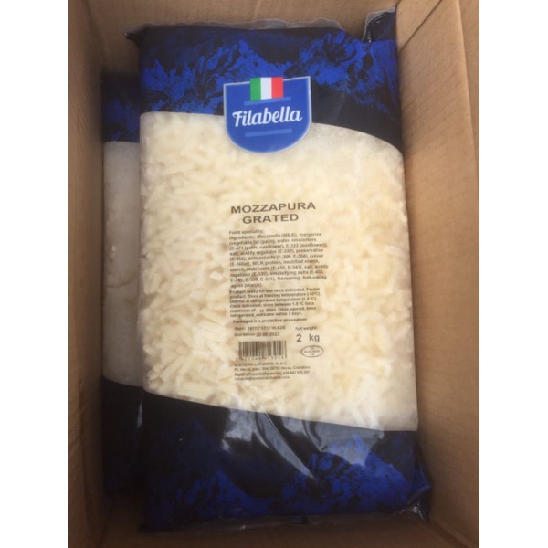 Phomai mozzarella Tây Ban Nha bào túi 2kg