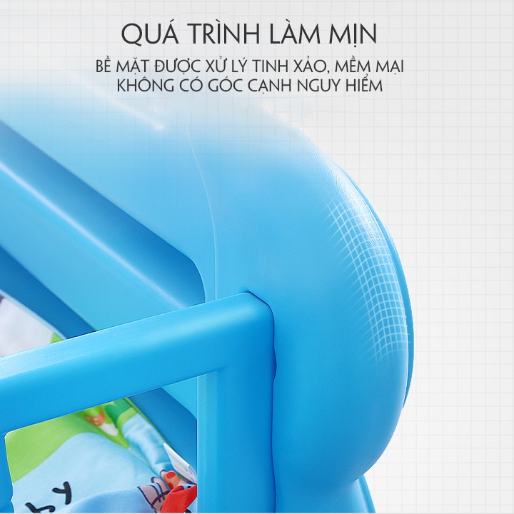 Giường nhựa cho bé, giường cho trẻ em Kích thước 142x78x61cm, bảo hành 2 năm