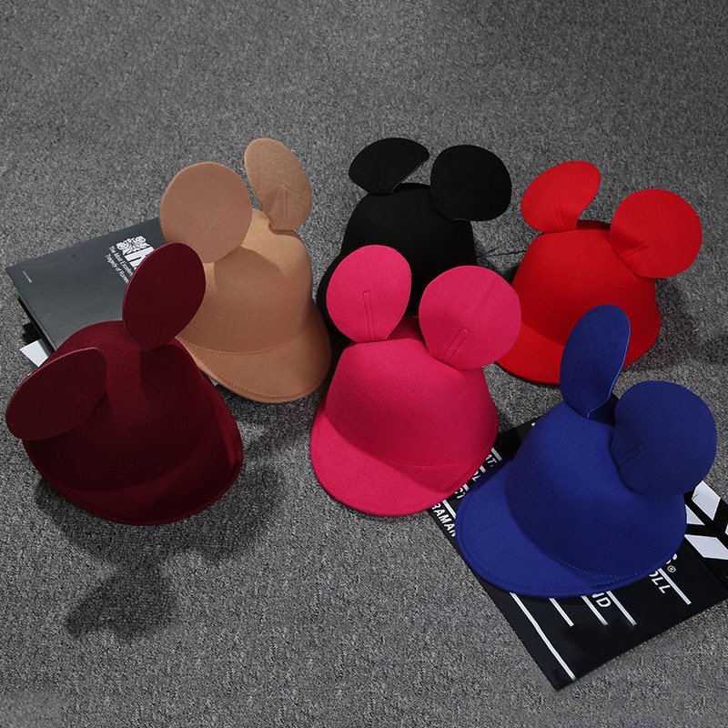 Mũ Len Chuột Mickey Cho Mẹ Và Bé