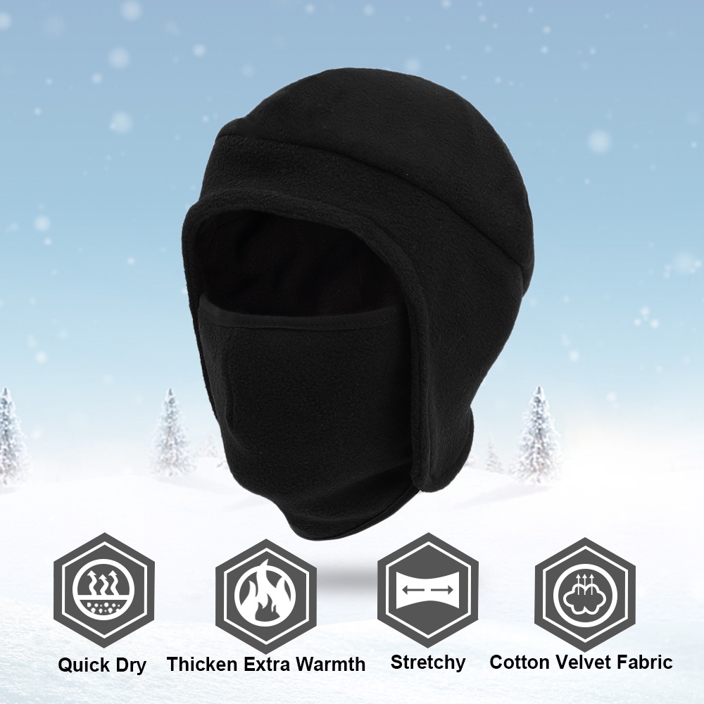 Mũ Trùm Mặt Nạ Lót Mũ Bảo Hiểm Che Phủ Cổ Chống Gió Khi Lái Xe Máy Vào Mùa Đông