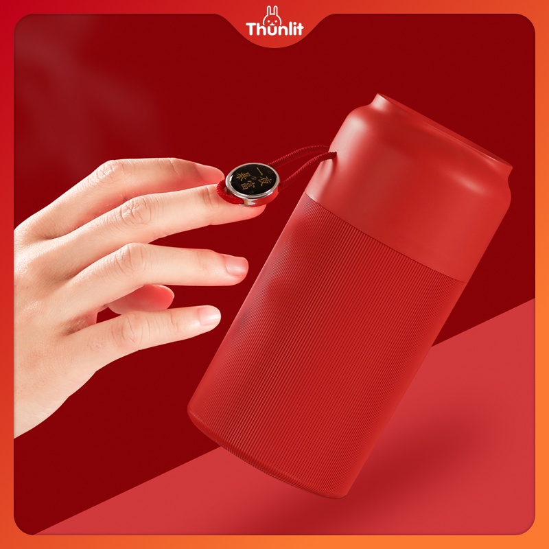 Máy phun sương tạo độ ẩm di động để bàn Thunlit 350ml áp dụng cho bàn học tập văn phòng Gradient 7 màu Máy lọc không khí nhẹ RGB Giáng sinh và năm mới