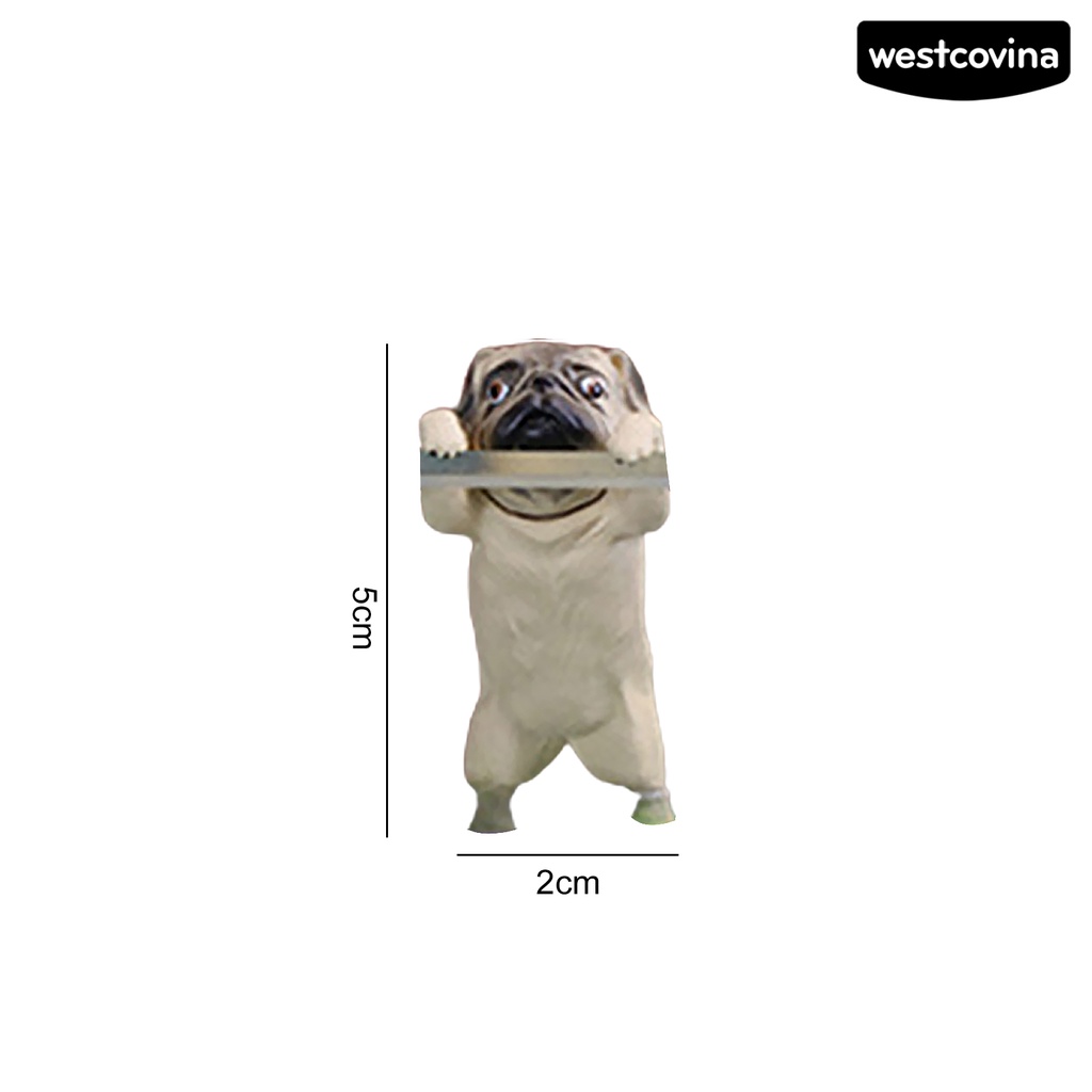 [Hot]♝Chú Chó Pug Hoạt Hình Bằng Nhựa Resin Siêu Bền Treo Trang Trí Bể Cá