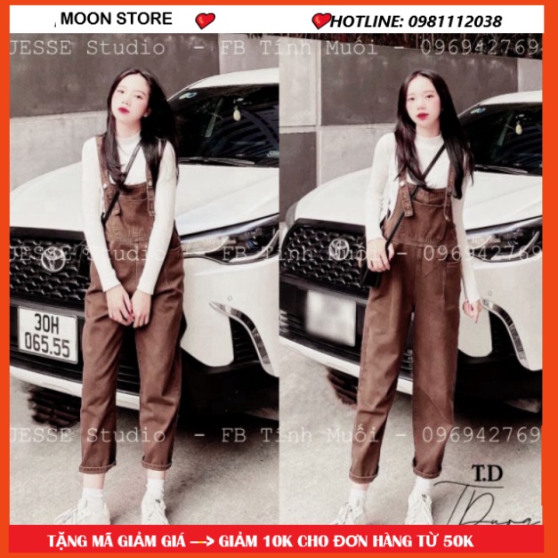 Yếm jean dáng baggy đẹp_Yếm bò quần baggy [ FREE SHIP TOÀN QUỐC]