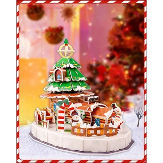 Chủ đề noel - mô hình nhà giấy 3d