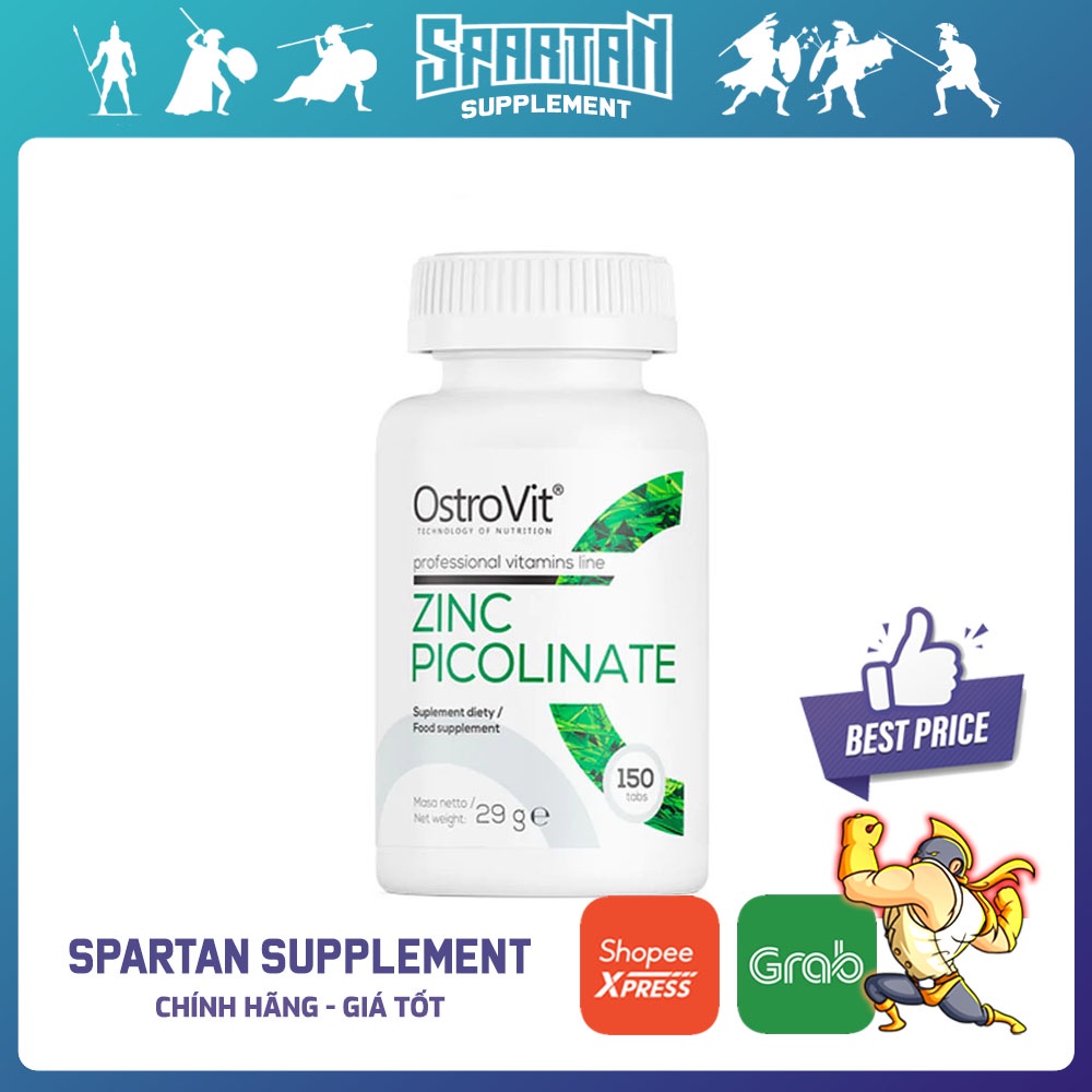 OstroVit Zinc Picolinate Viên Kẽm Tăng Đề Kháng, Điều Hòa Nội tiết tố