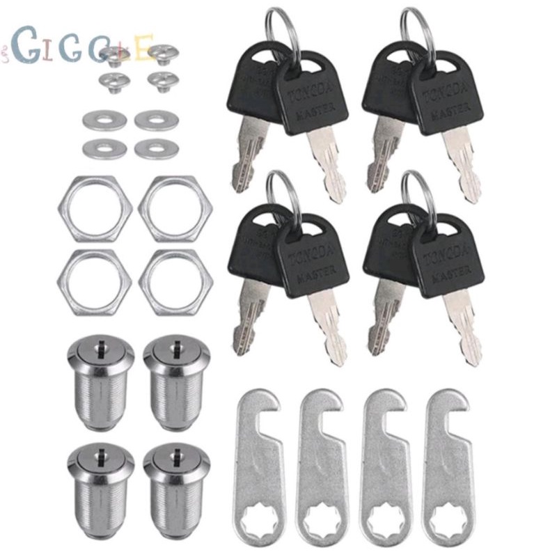 Ổ khóa tủ chén/hộp thư 16mm 20mm 25mm 30mm kèm 2 chìa khóa chuyên dụng