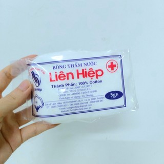 Bông gòn thấm nước Liên Hiệp 100% cotton 5g