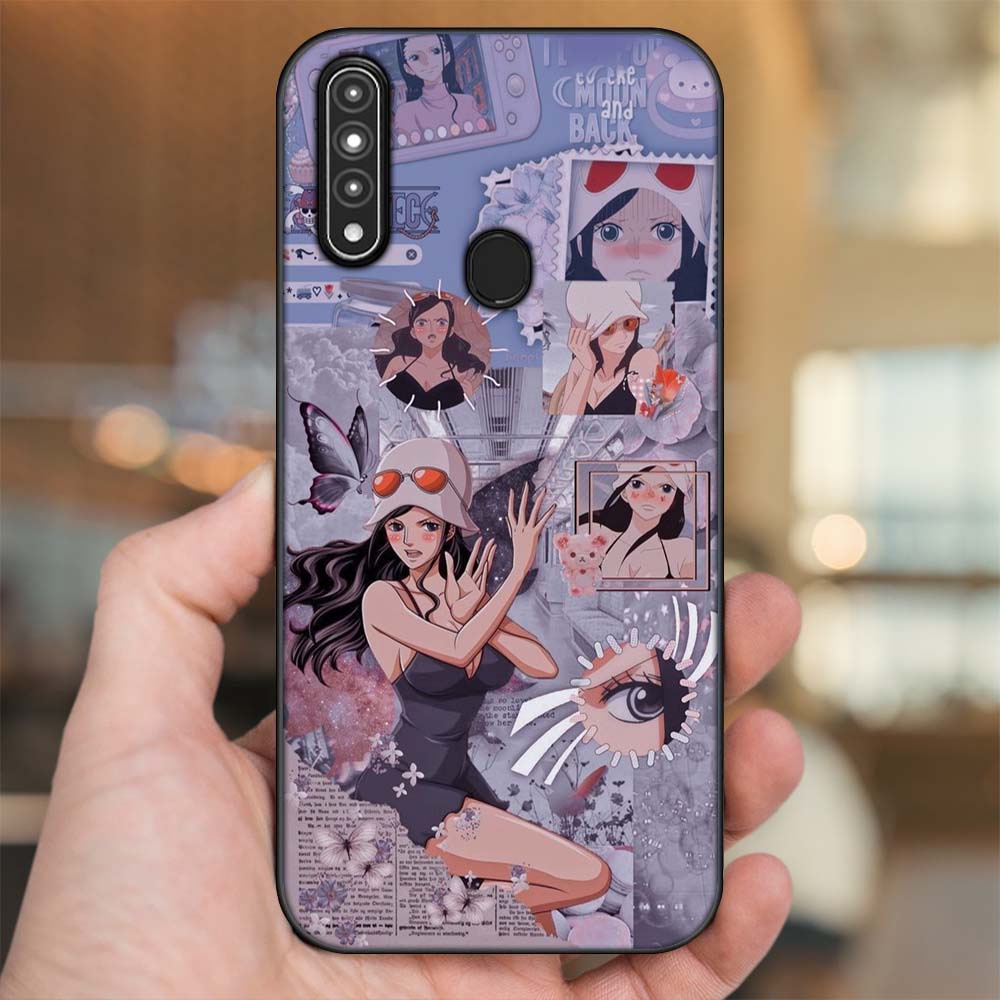 Ốp lưng Oppo A31, A8 viền đen in hình Nico Robin One Piece Đảo Hải Tặc