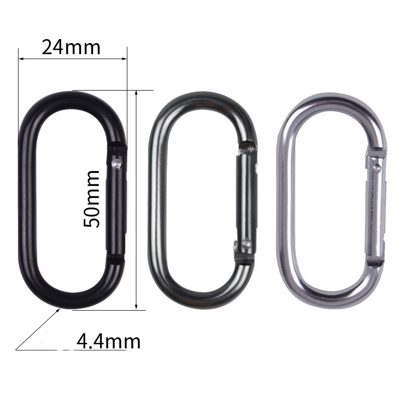Móc Khóa Ba Lô Bằng Hợp Kim Nhôm Chống Trộm / Thấm Nước / Hình Oval Nhỏ Gọn Tiện Dụng