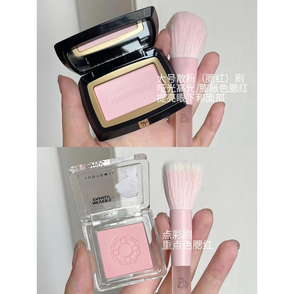 Bộ Cọ Trang Điểm mini Màu Sắc Tươi Sáng Bóng Bẩy