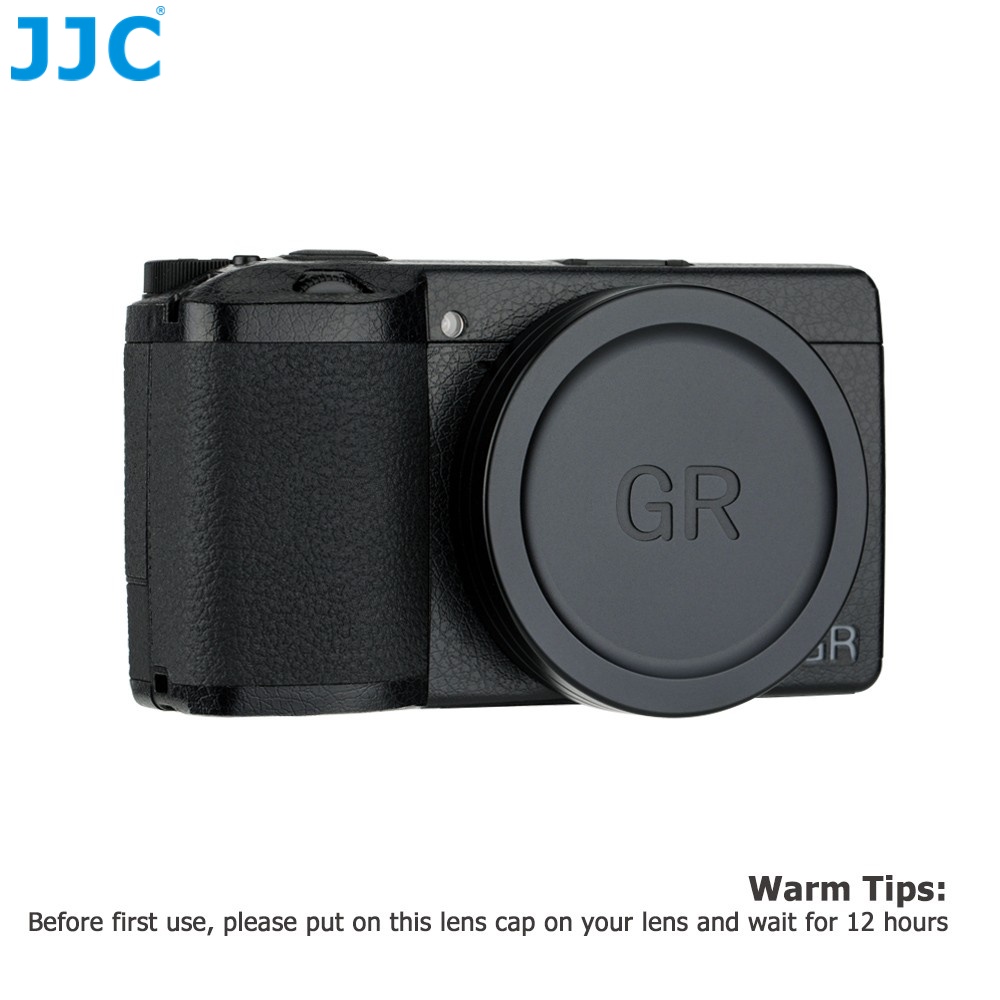 JJC LC-GR3 Nhôm Nắp Đậy Ống Kính Cho Máy ảnh Ricoh GR III GR IIIx GR II GR3 GR3x GR2 Kim Loại Làm Bằng Ống Kính Vỏ Bảo Vệ