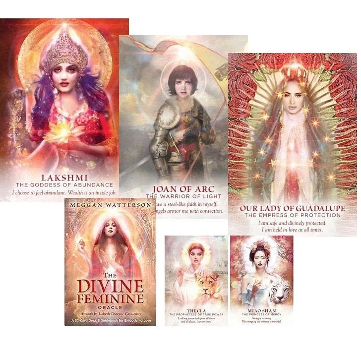 Bộ bài The Divine Feminine Oracle: A 53-Card Deck & Guide for Embodying Love Cards – May 22, 20