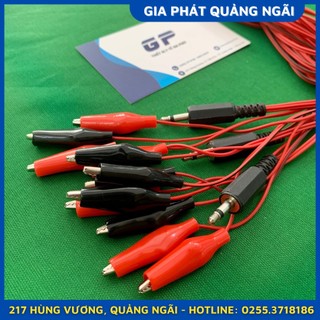 (LOẠI 1) DÂY MÁY ĐIỆN CHÂM 4 ĐẦU RA CHUÔI NHỰA PHỤ KIỆN MÁY CHÂM CỨU XUNG ĐIỆN