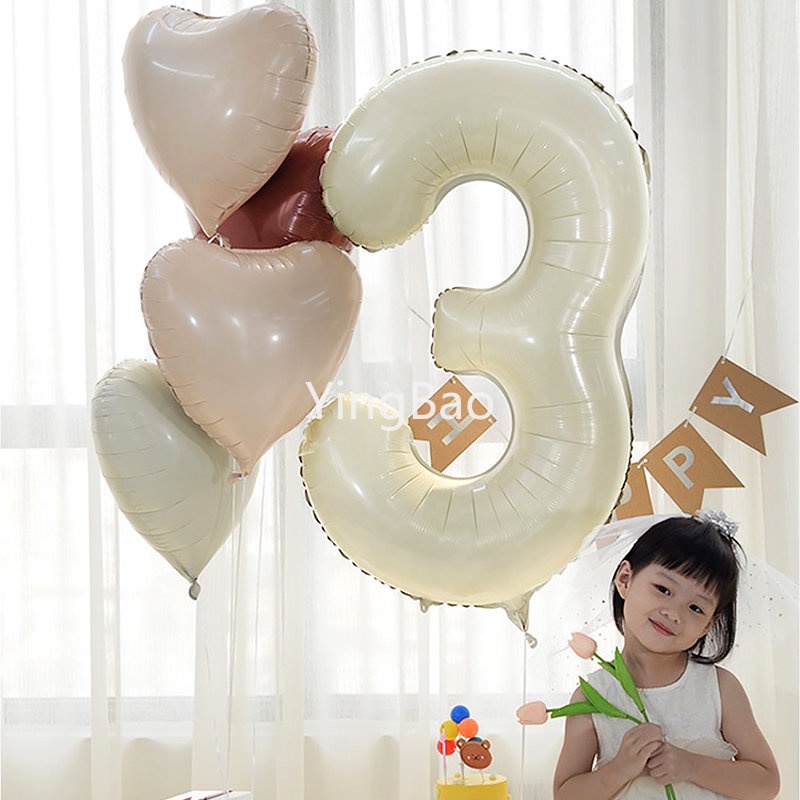 Bong Bóng Hình Số 1-9 32 / 40Inch Nhiều Màu Sắc Dùng Trang Trí Tiệc Sinh Nhật / Đám Cưới