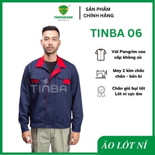 Áo khoác kaki lót nỉ TINBA 06 - Áo khoác mùa đông nam nữ - Áo khoác công nhân lao động mùa đông- Áo khoác bảo hộ