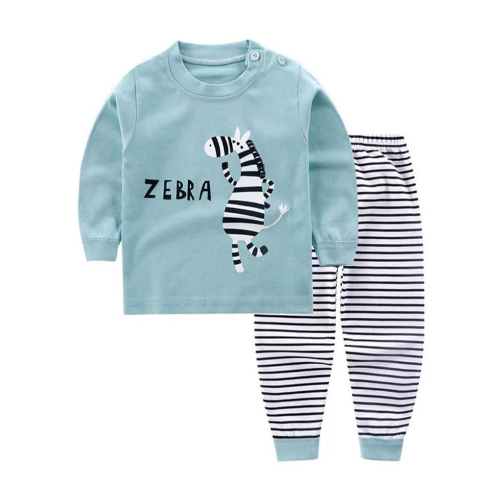 Bộ thu đông cho bé NINOKID1902 in hình ngộ nghĩnh cotton mềm và ấm, Bộ dài tay cho bé trai bé gái 1 2 3 4 tuổi