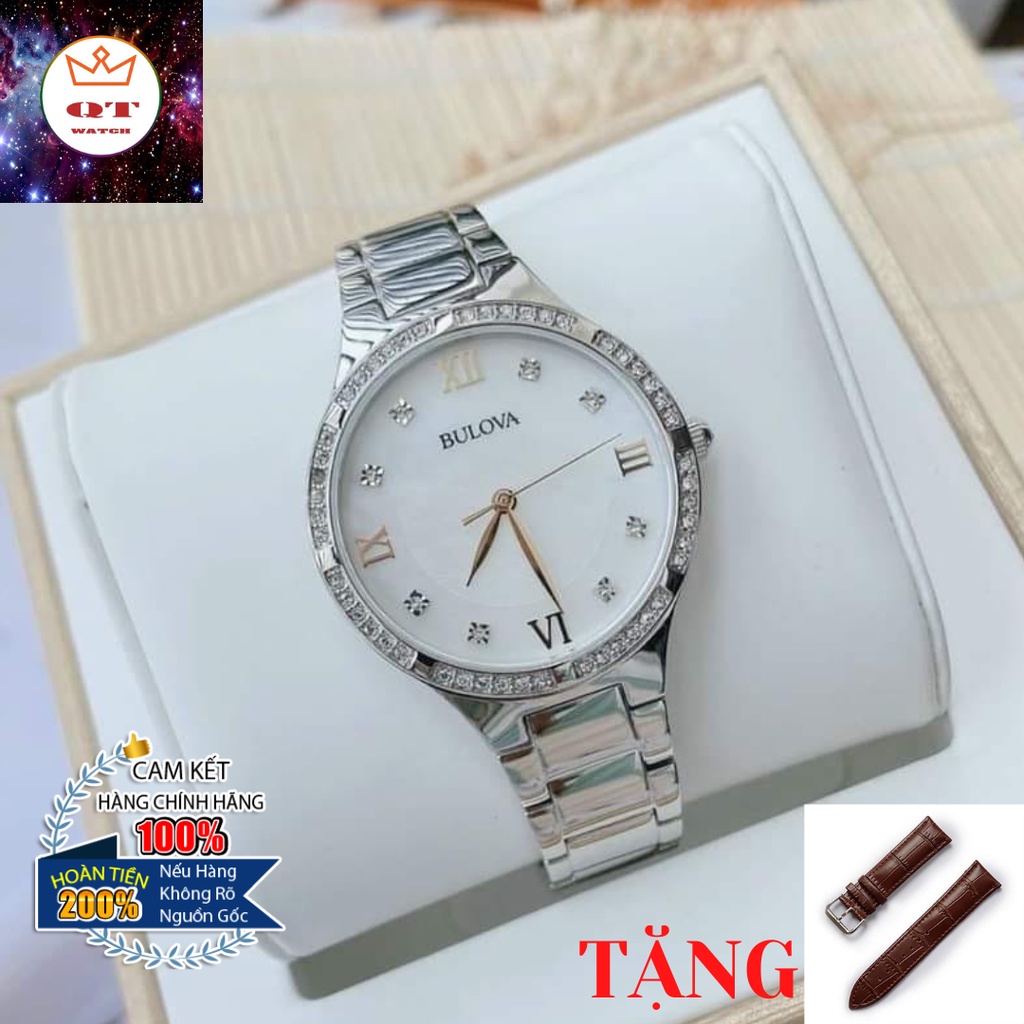 Đồng Hồ Nữ BULOVA Quartz 96L263 Chính Hãng Tặng Dây Da Cao Cấp