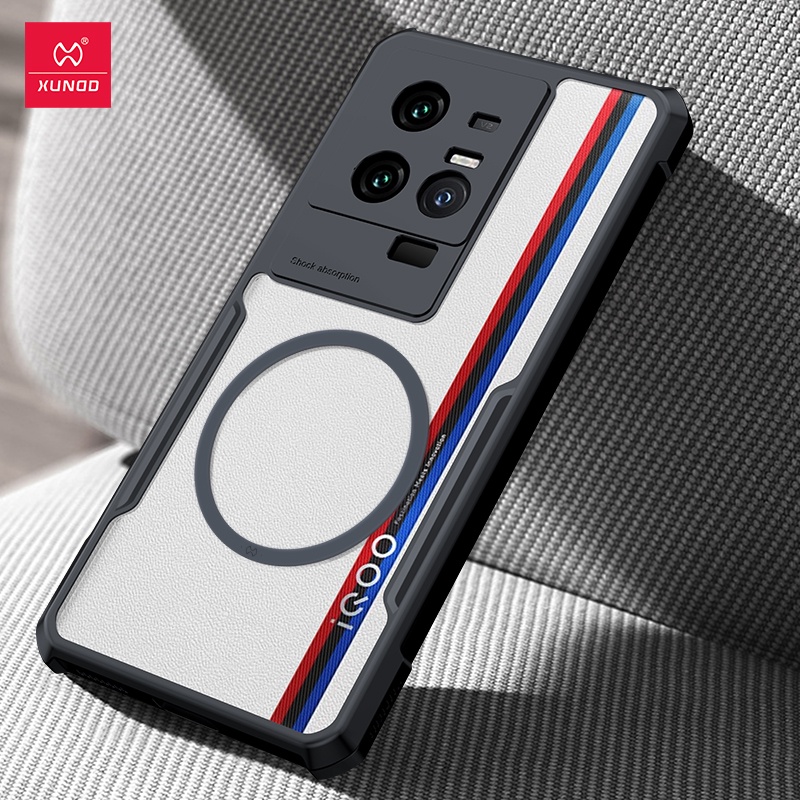 Ốp Vivo IQOO 11 Ốp Điện Thoại Từ Tính XUNDD Vỏ Bảo Vệ Chống Sốc Túi Khí Ốp Lưng Trong Suốt Cho Vivo IQOO 11