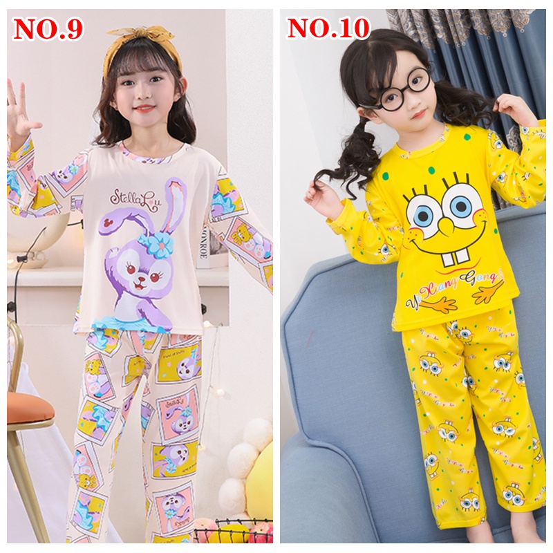 Bộ Đồ Ngủ Tay Dài Dễ Thương Dành Cho Bé Gái  đồ bé gái