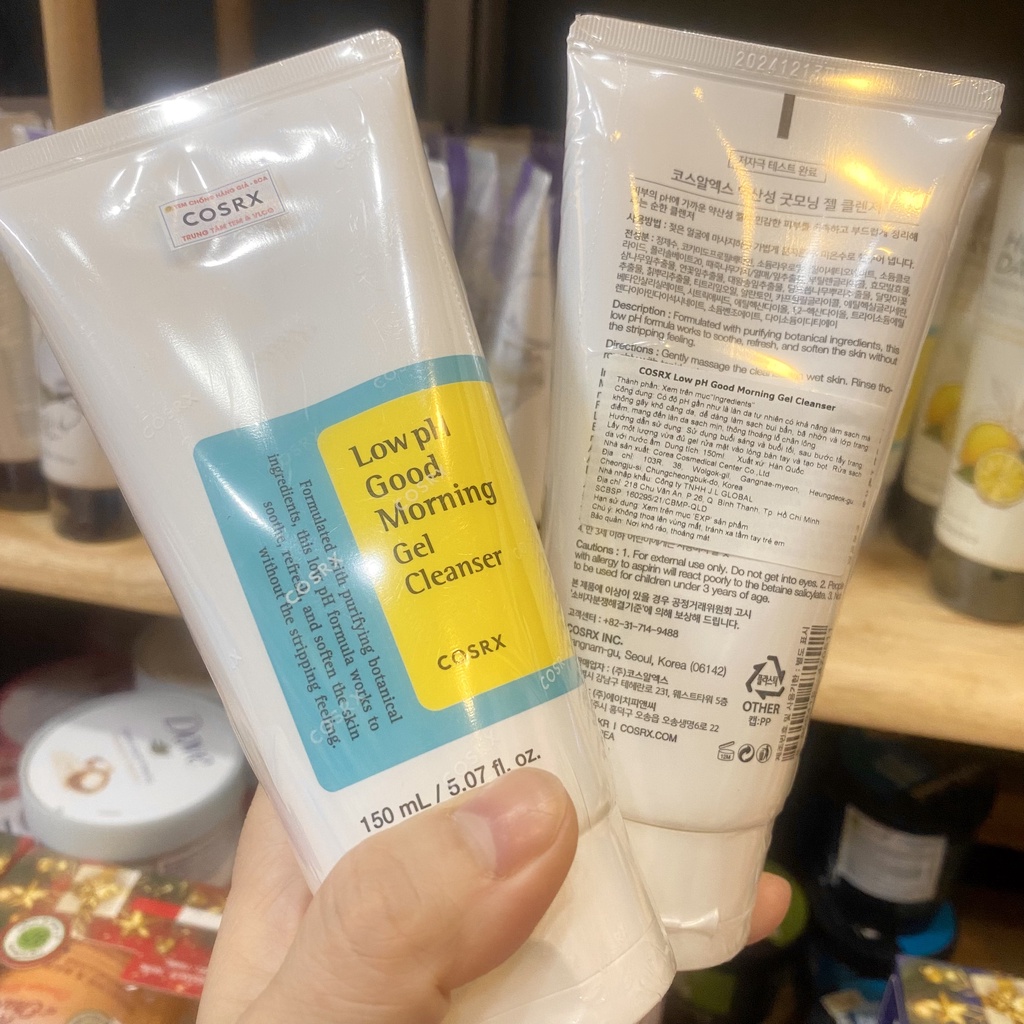 Sữa Rửa Mặt Dạng Gel / 𝘍𝘳𝘦𝘦𝘴𝘩𝘪𝘱 / Sữa Rửa Mặt Trắng Da Cosrx Low Ph Good Morning Gel Cleanser 150ML