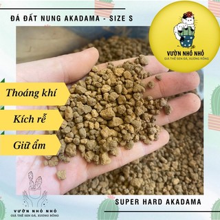 500gr Đá Akdama size S 2-5mm hạt cứng rải mặt chậu sen đá, xương rồng - Super Hard Akadama - Vườn Nhỏ Nhỏ