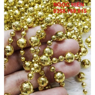 [ 1 mét ] Dây hạt cườm vàng bạc