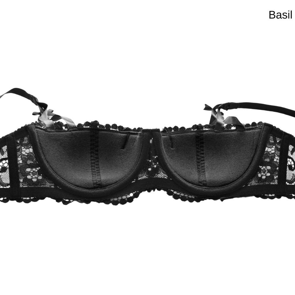 Bộ đồ lót nữ BASIL QB010 1/2 cup có gọng mút vừa nâng ngực tự nhiên phối ren | BigBuy360 - bigbuy360.vn