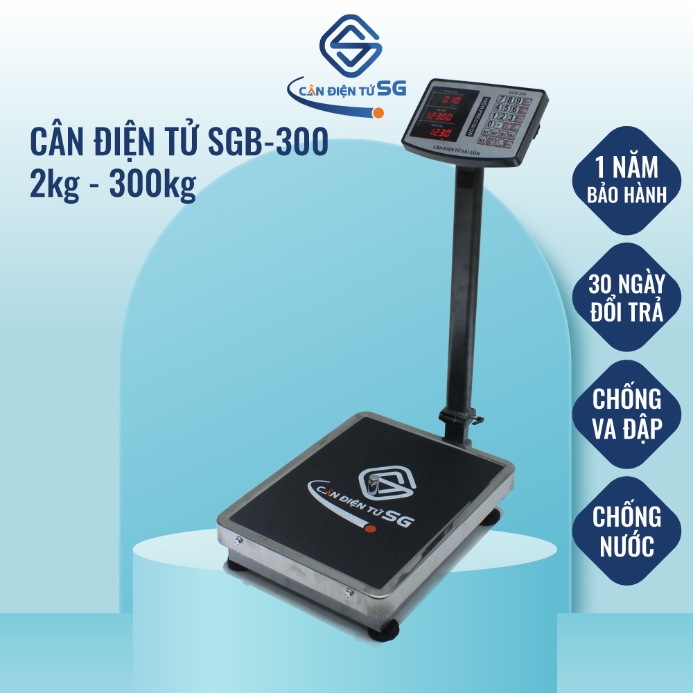Cân Bàn Điện Tử 300kg SGB-300 Chống Nước [ Cân Điện Tử Sài Gòn ]