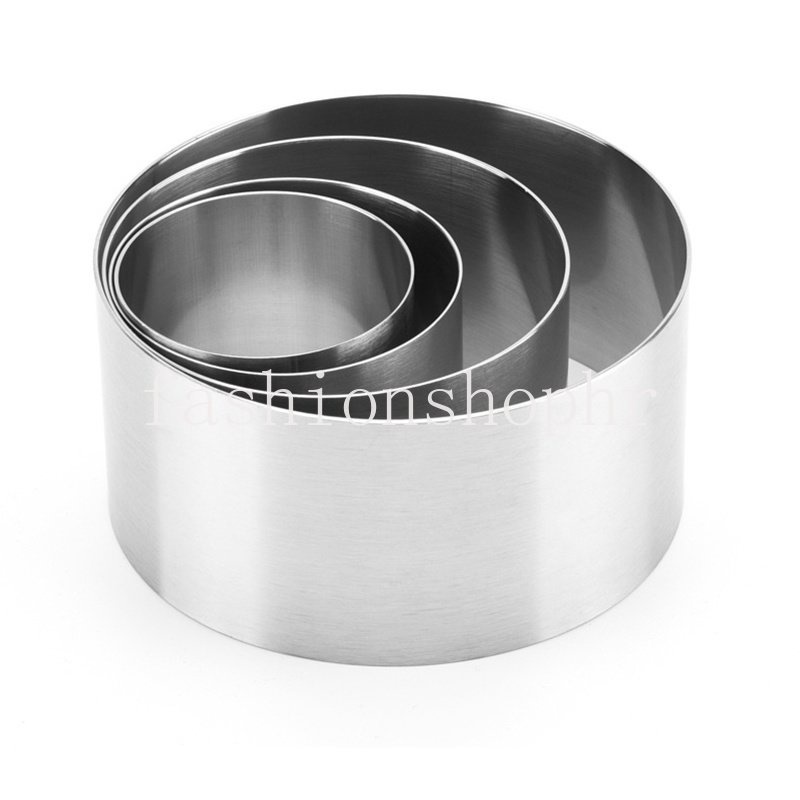 Khuôn Làm Bánh Mousse Hình Tròn Bằng Thép Không Gỉ