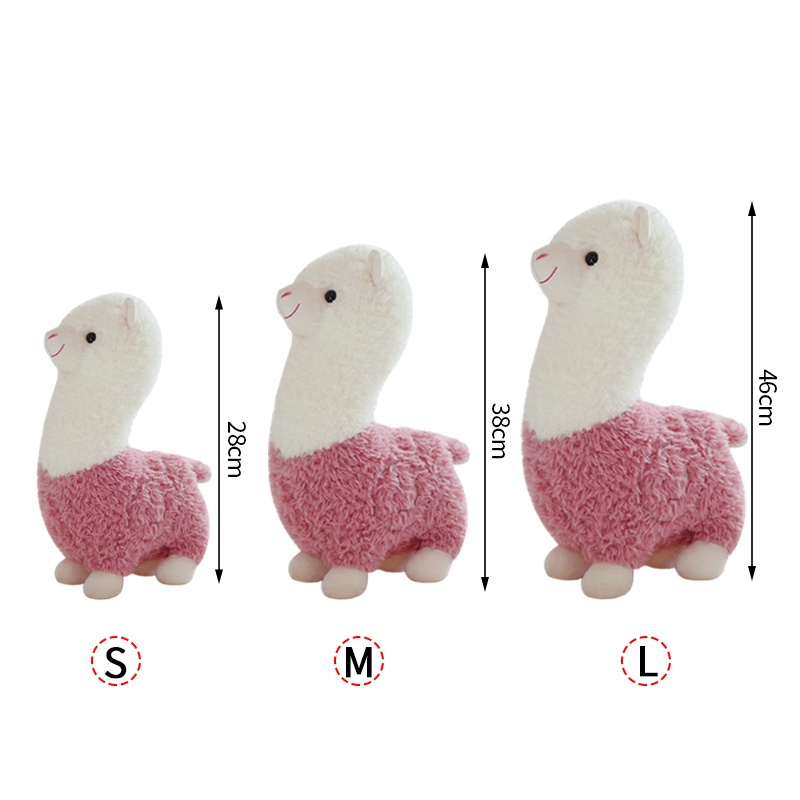 Thú Nhồi Bông Hình Lạc Đà Alpaca Dễ Thương Cho Bé