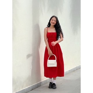 SAP-Đầm nhún cột nơ Donna