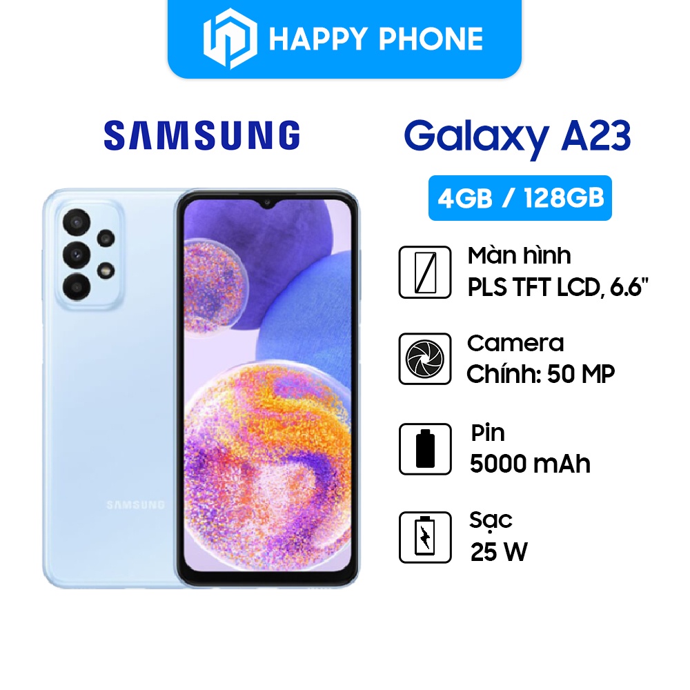 Điện thoại Samsung Galaxy A23 - Hàng chính hãng, Mới 100%, Bảo hành 12 tháng