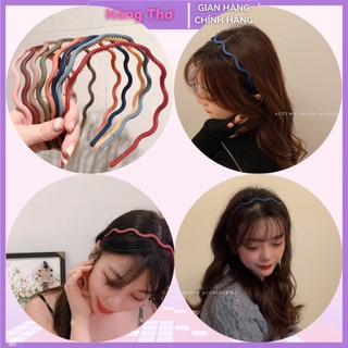 Cài tóc nhựa bản to 0.8cm sóng nước cho nữ
