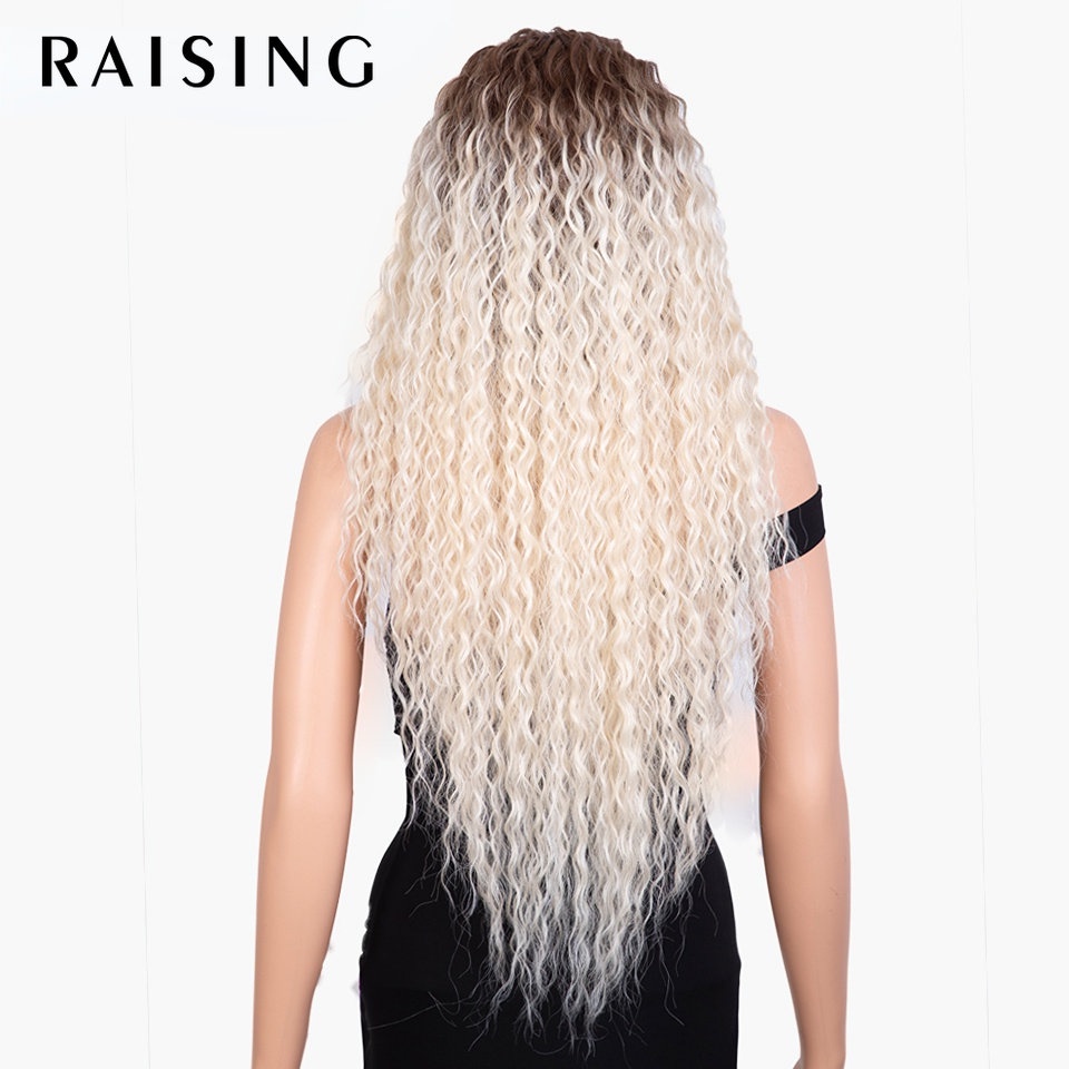 Bộ Tóc Giả Xoăn Dài 30 inch Màu Sắc Đỏ Tía Trắng Dành Cho Nữ