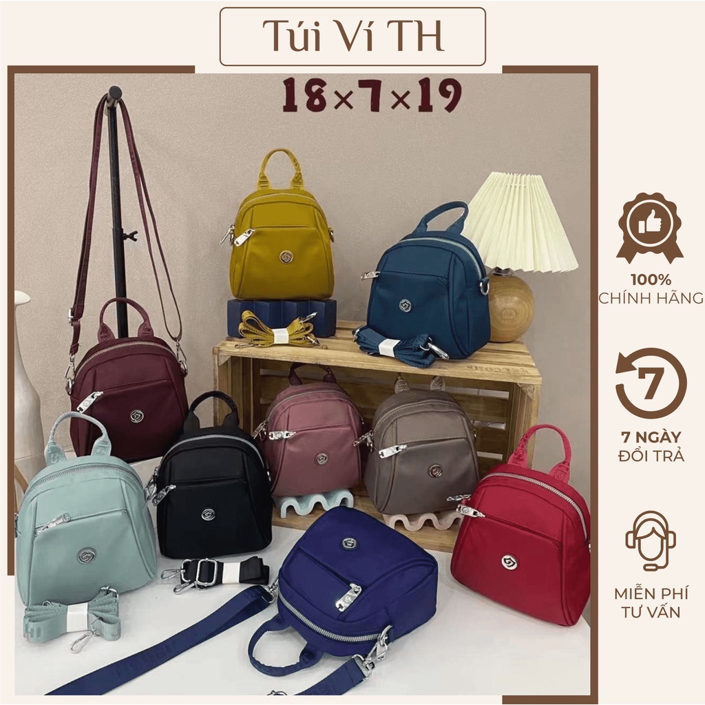 Balo Mini Vải Dù Cao Cấp Cho Nữ Balo Thời Trang Túi Khóa Kéo Đơn Giản M030 TH19