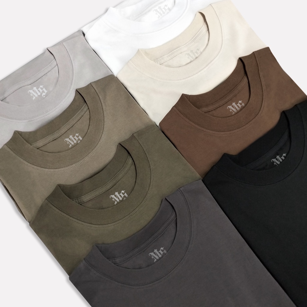 Áo thun trơn form rộng unisex Meesay vải cotton cao cấp co giãn, dày dặn