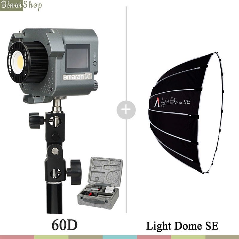 Aputure Amaran 60d / 60x - Đèn Led Siêu Sáng Cho Studio, Nhiệt Độ Màu 2700K-6500K, 65W