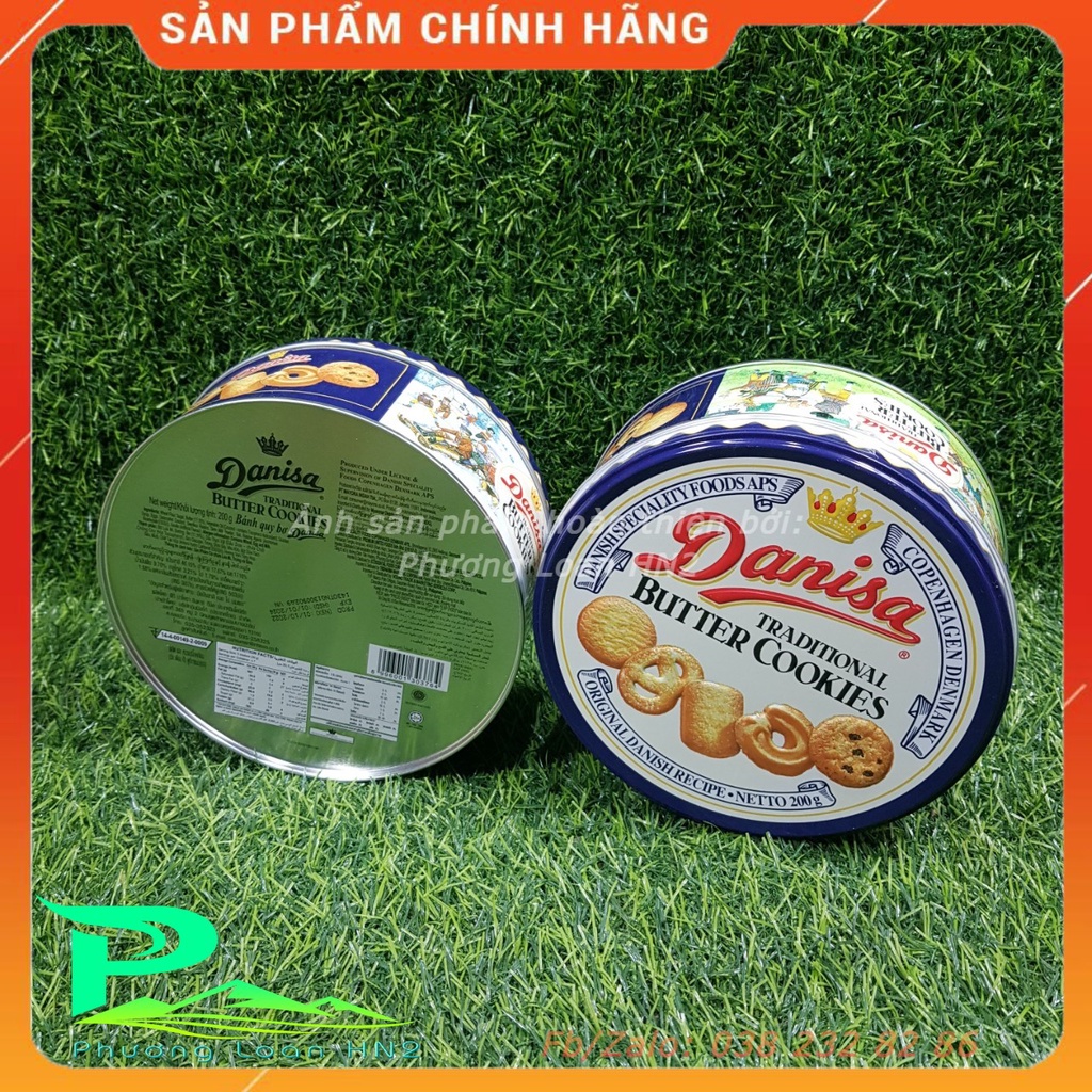 Bánh quy bơ Danisa 200g hộp thiếc trần