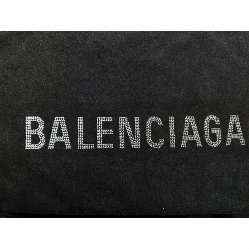 Áo Thun Ba8lenc88- Thời Trang Đường Phố Cổ Điển Logo Kim Cương Nóng Bỏng Tay Ngắn Pgikuykgh