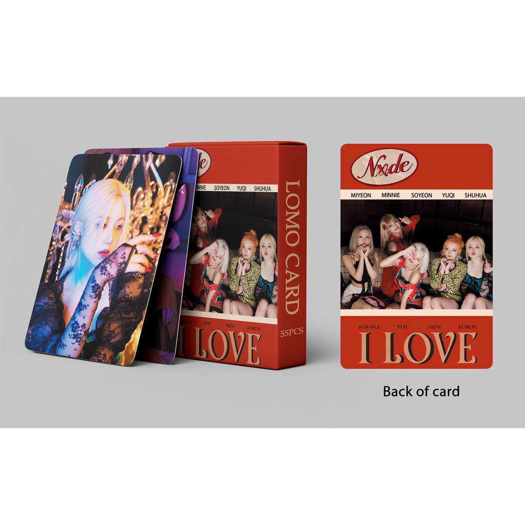 G-IDLE Album I Love NUDE Photocard I-DLE I NEVER DIE & 《Just Me I-DLE》Minnie Lomo Card