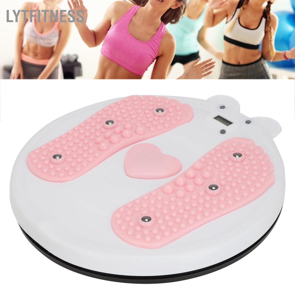 LYTFitness Đĩa xoay eo Bảng máy đĩa cho bài tập tạo dáng cơ thể 6 nam châm
