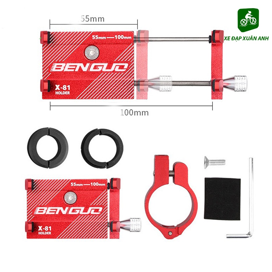 Giá Đỡ Điện Thoại Gắn Xe Đạp Xe Máy Hợp Kim Nhôm
