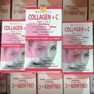 VIÊN UỐNG COLAGEL +C 80000MG GLUTATHIONE HỘP 60 VIÊN