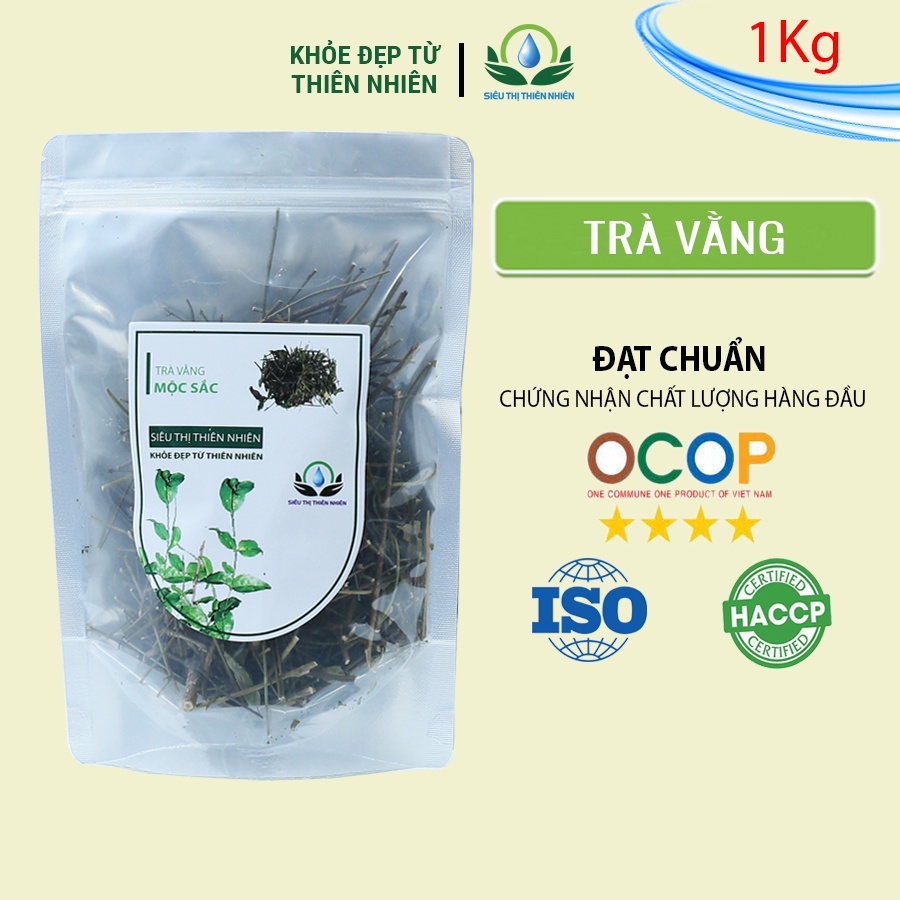 Chè vằng sấy khô Mộc Sắc túi zip 1kg, trà vằng giảm cân cao cấp siêu thi thiên nhiên