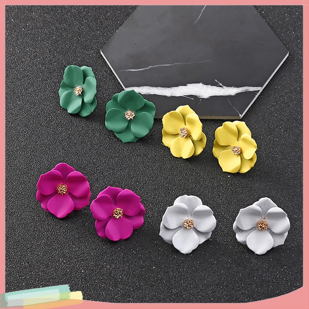 Khuyên tai hình bông hoa xinh xắn thời trang thanh lịch cho nữ