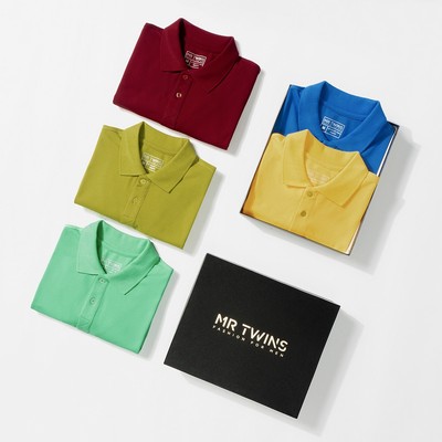 Áo Thun Polo Nam Basic Nhiều Màu Thương Hiệu Mr Twins